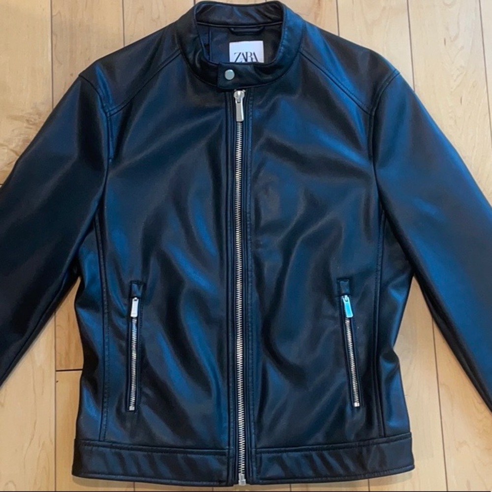 Zara Faux Leather Jacket NWOT